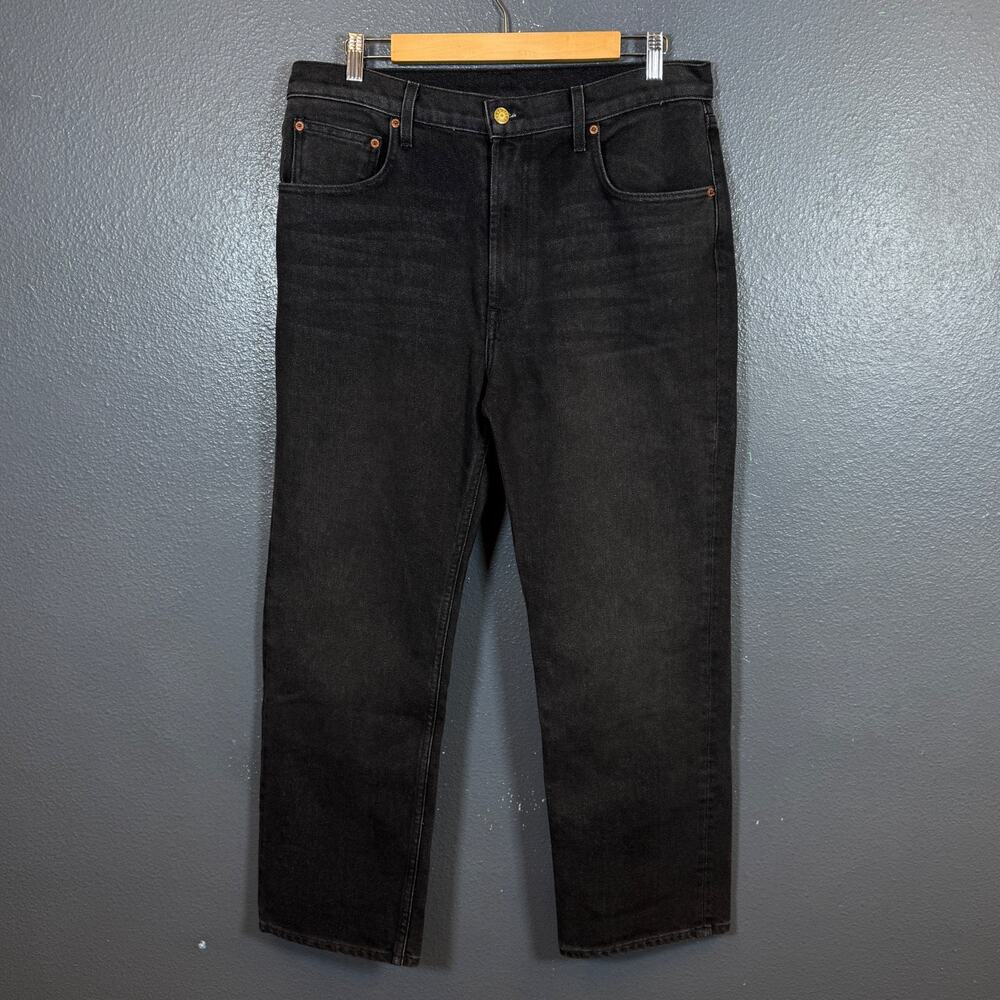 B Sides 34/29 men’s black denim jeans baggy made in USA pants
